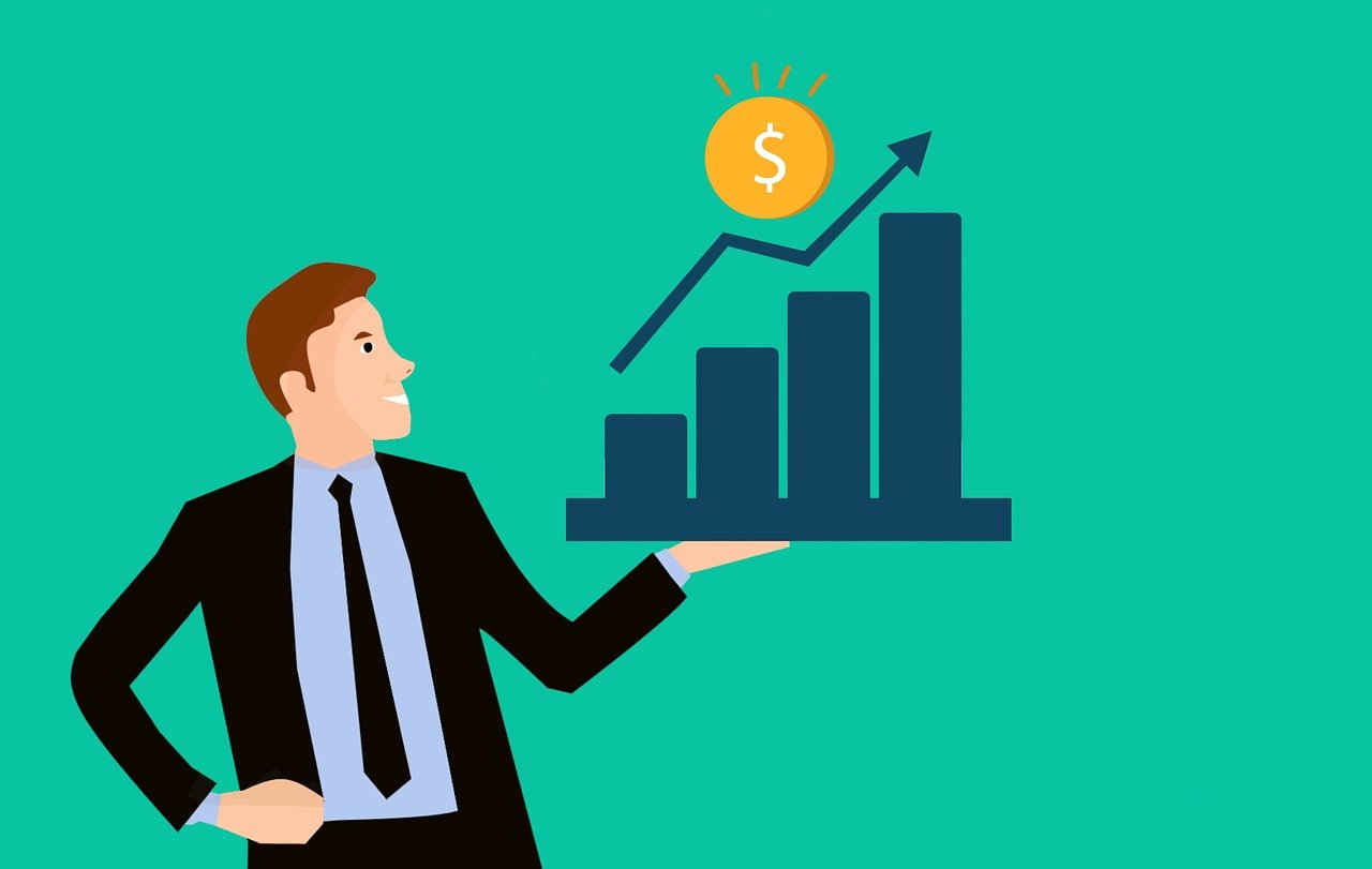 chart, businessman, money